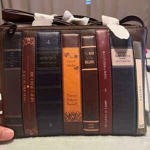 Yoshi Bookworm Brown Leather Bag with Tags